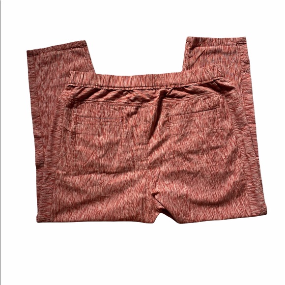 Anthropologie Striped Linen Red Motif Pants Large - Picture 3 of 14